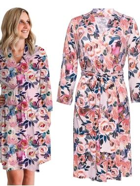 Posh Peanut delivery robe + baby blanket